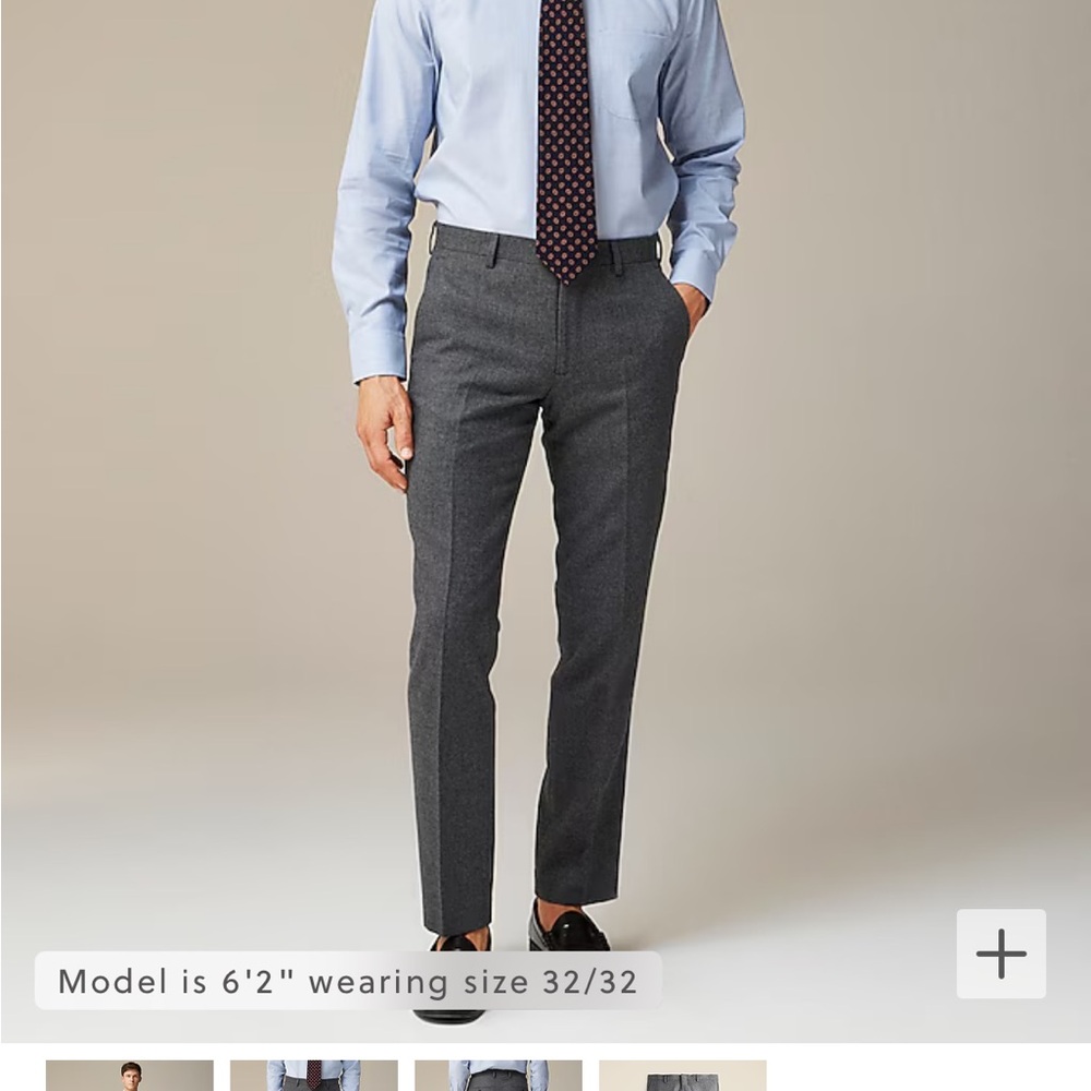 JCrew Charcoal Ludlow slim pants 34x30